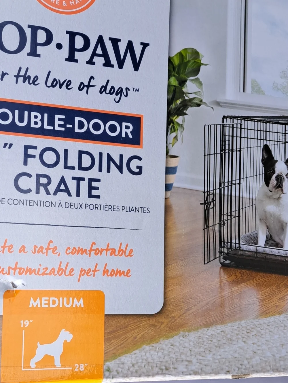 Top Paw Black Double-Door 30